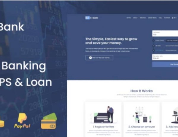 E-Bank - Complete Online Banking System With DPS & Loan